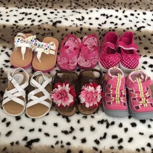 Size 5 girls toddler shoes bundle